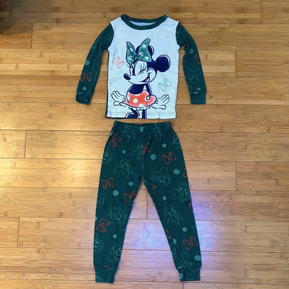 Disney Jr Minnie Mouse Toddler Pajama Set, size 4T